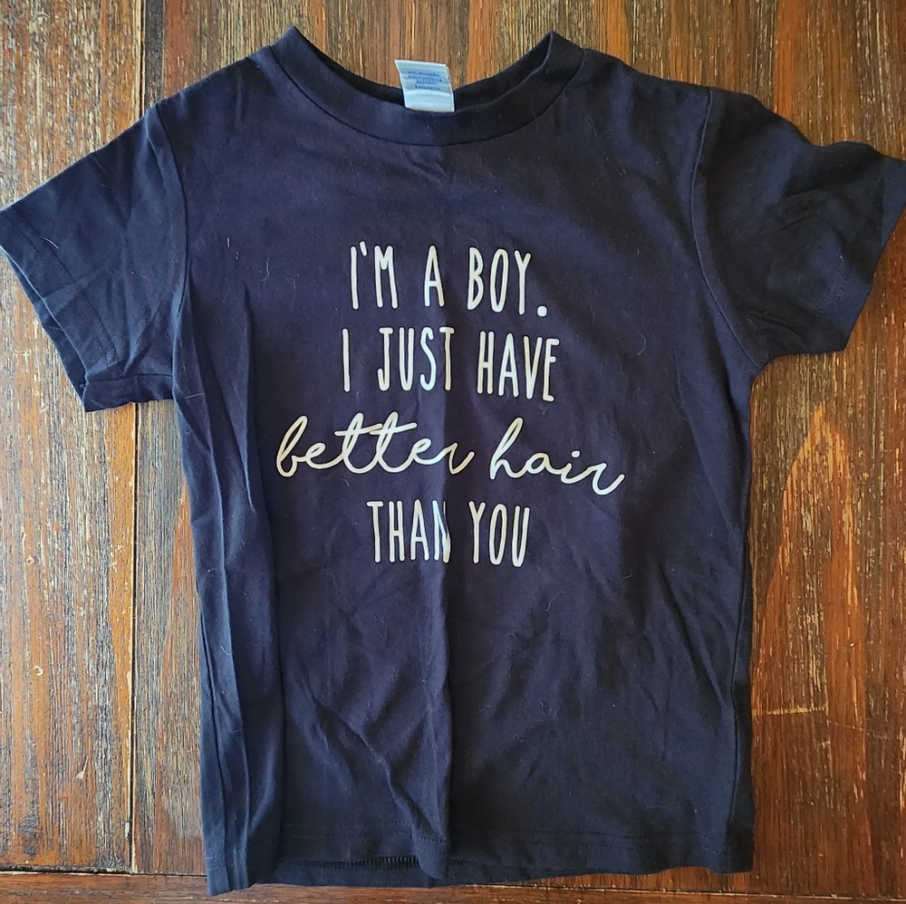 4t Boy Hair Tee Shirt